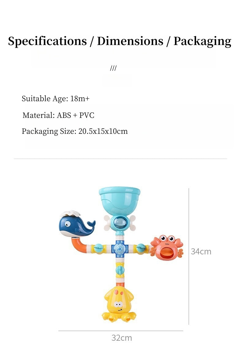 Baby Bath Toy - Wacky Waterworks Pipes Bath Toy - Baby Bathtub Toy with Interactive Features for Cognitive Development