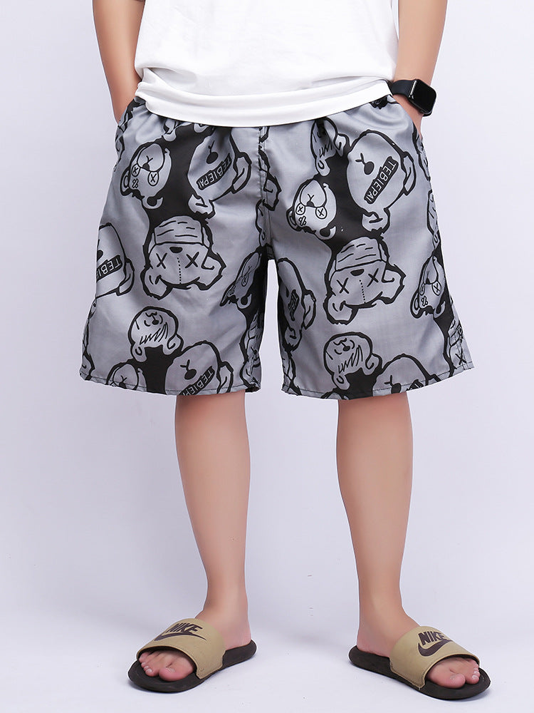 Lightweight Quick Dry Loose Fit Men's Beach Shorts(2 PCS)
