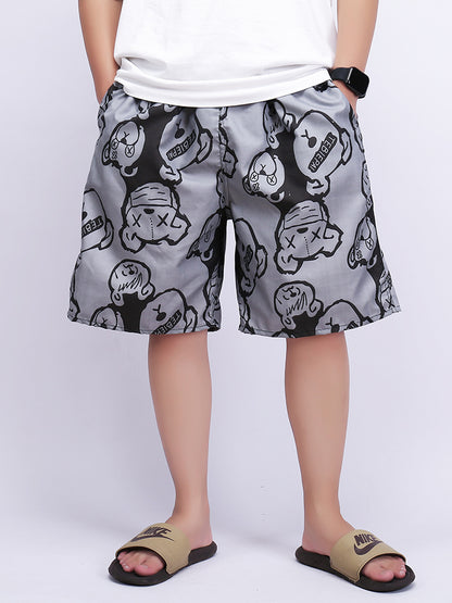 Lightweight Quick Dry Loose Fit Men's Beach Shorts(2 PCS)