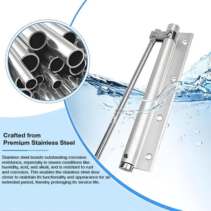 Automatic Door Self-Closing Hinge