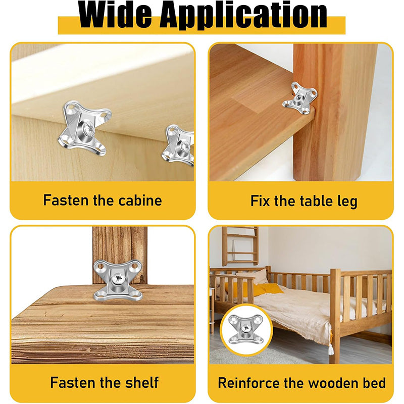 Removable Combination Butterfly Corner Connector(10PCS / with 40 screws)