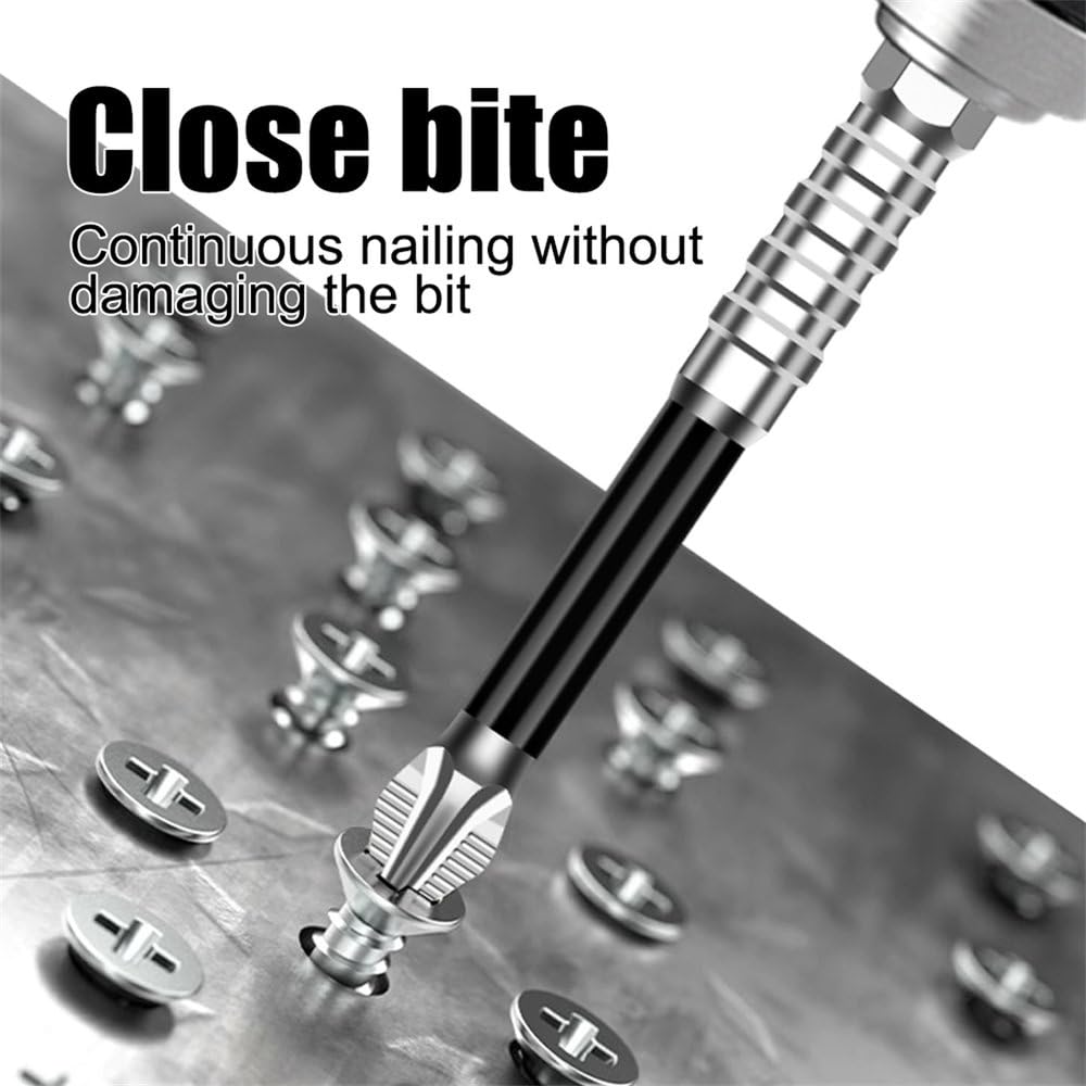 6Pcs High Magnetic Impact-Resistant Slip-Resistant Phillips Screwdriver Drill Bit Set (0.98 / 1.97 / 2.56 / 2.76 / 3.54 / 5.91 in)