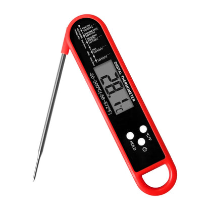 Folding Food Thermometer BBQ Meat Kitchen Thermometer, Baking Milk Water Thermometer（-50~300℃）