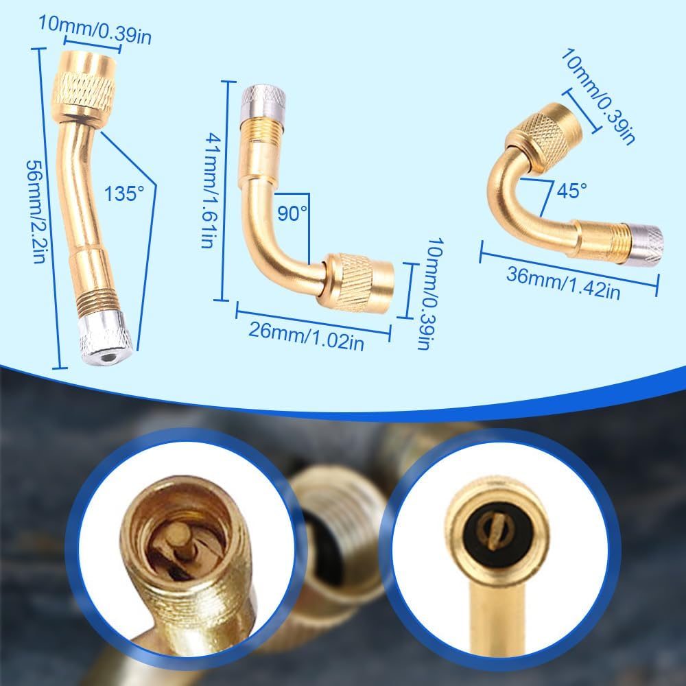 Universal Tyre Valve Extension Adaptor for Car, Bike, Motorcycle, Scooter