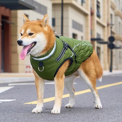 Adjustable Winter Dog Coat – Warm, Waterproof & Reflective