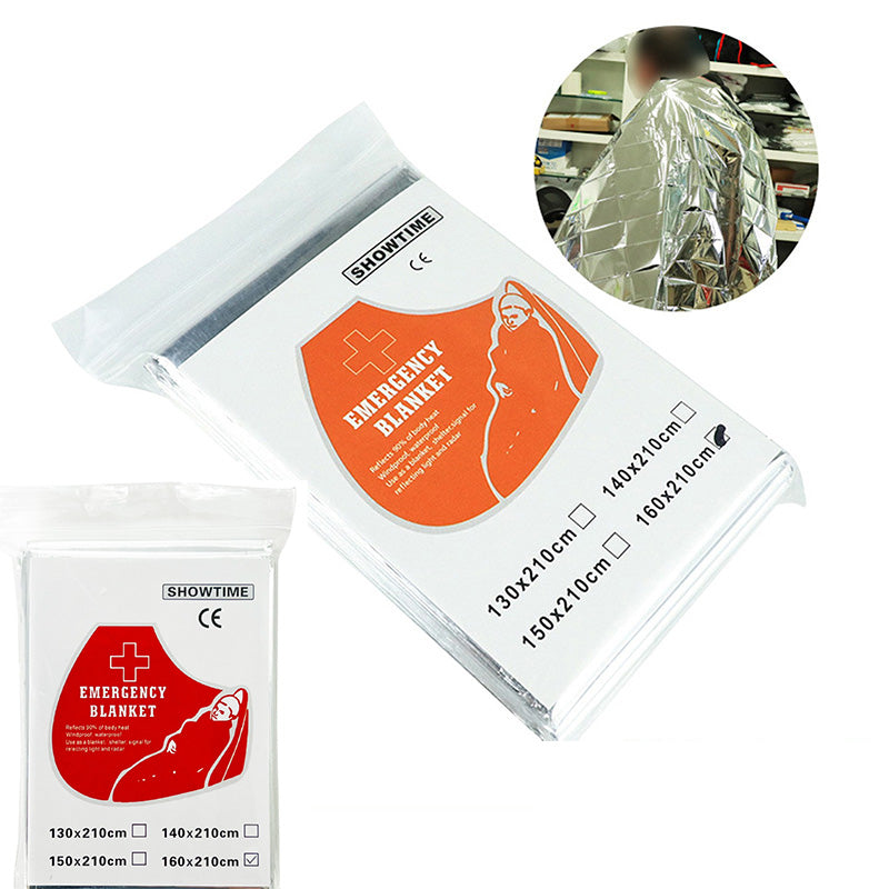 4-Pack Premium Emergency Mylar Blankets, Reflective Thermal Space Blanket for Survival, Camping, Hiking & First Aid