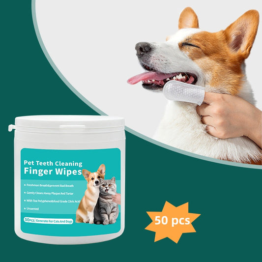 Pet Dental Finger Wipes