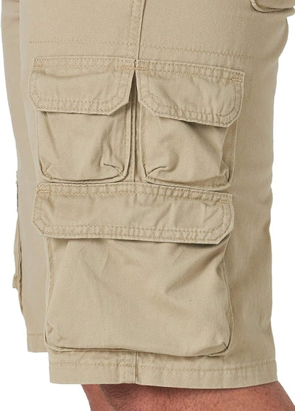 Men’s Premium 100% Cotton Cargo Shorts, 9 Pockets Design Outdoor Casual Daily Wear