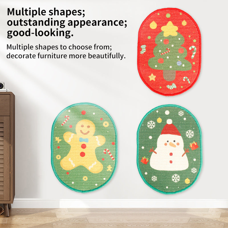 Festive Vibe Adhesive Sisal Cat Scratching Pad