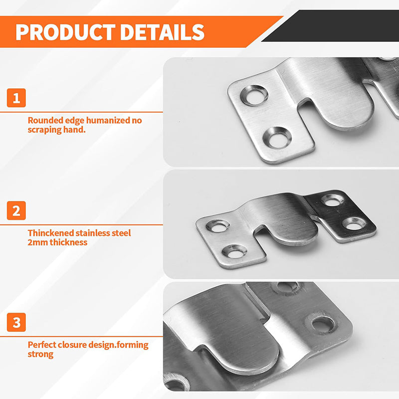 Stainless Steel Interlock Hanging Buckle(with screws)
