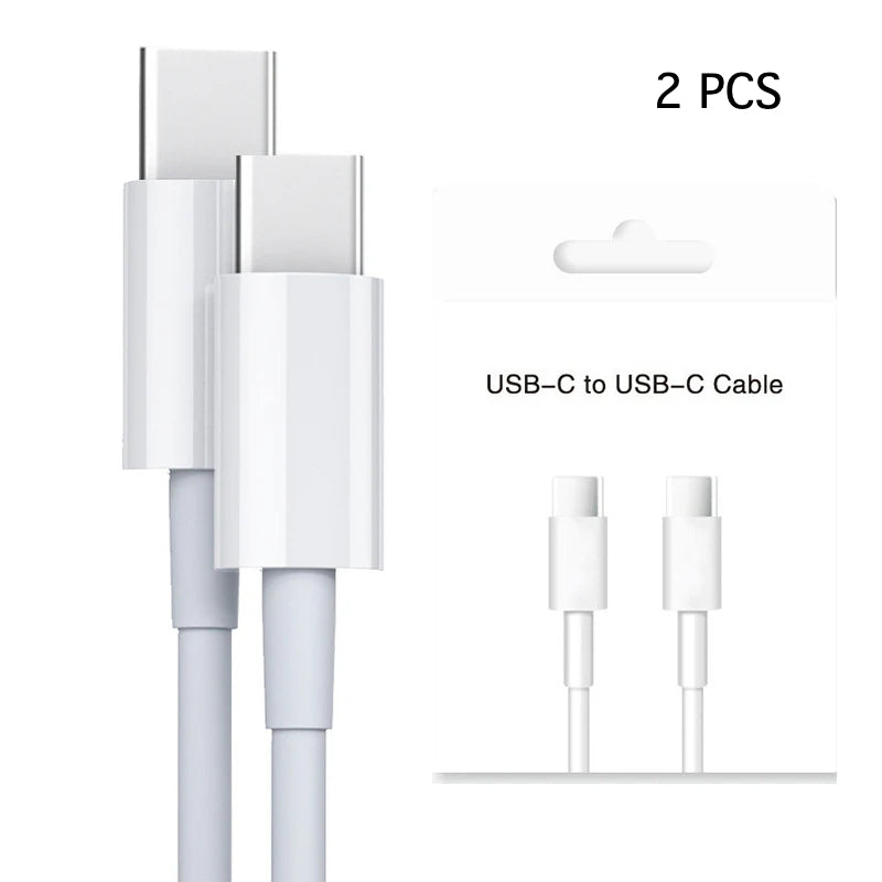 2M/6.6FT 2Pack USB-C to USB-C Data Cable for iPhone 15/16 Series, Fast Charging Cable with a Maximum Power of 60W