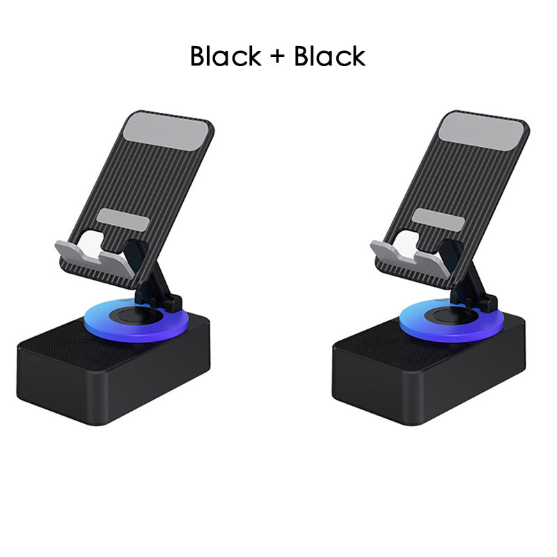 3-in-1 Foldable Phone Stand with Bluetooth Speaker & Built-in Power Bank