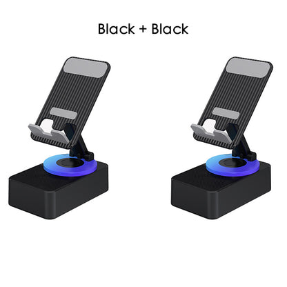 3-in-1 Foldable Phone Stand with Bluetooth Speaker & Built-in Power Bank