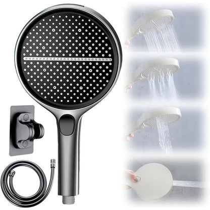 Premium 150mm Air Boost Shower Head - High Pressure Hand Shower with 1.5m Hose & Bracket
