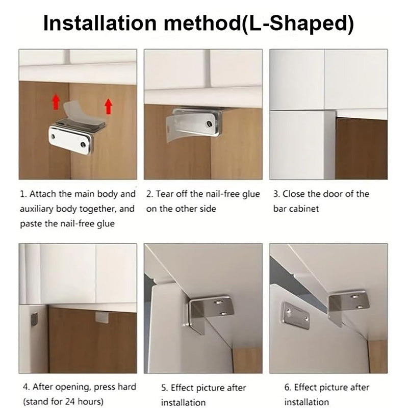 Ultra-thin Invisible Cabinet Door Magnets(L-Shaped)