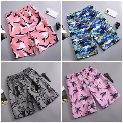 Lightweight Quick Dry Loose Fit Men's Beach Shorts(2 PCS)