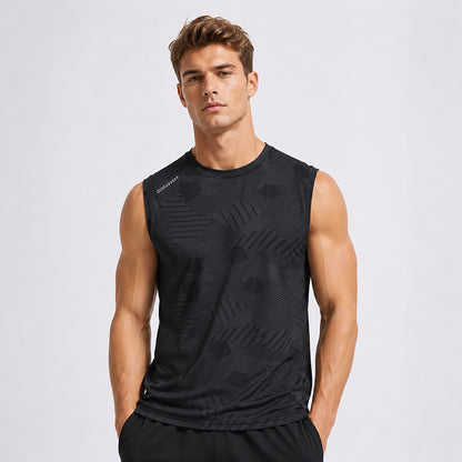 Men's Camo Print Quick-Dry Tank Top – Breathable Summer Sleeveless Shirt