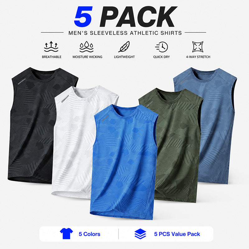 Men's Camo Print Quick-Dry Tank Top – Breathable Summer Sleeveless Shirt