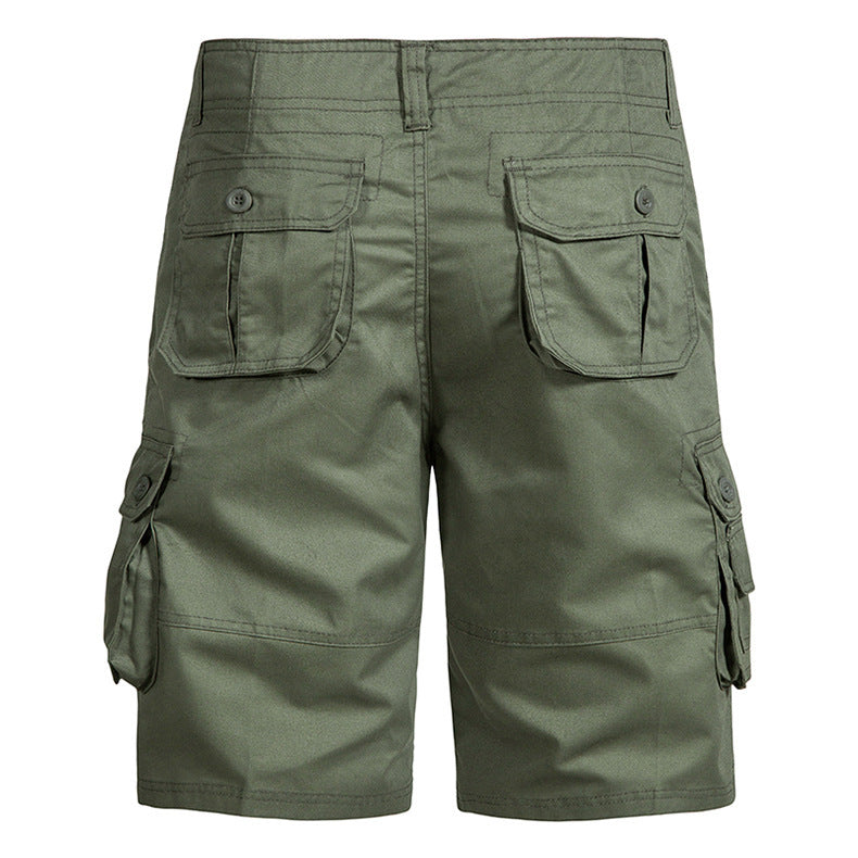 Men’s Pure Cotton Multi-Pocket Cargo Shorts