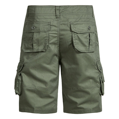 Men’s Pure Cotton Multi-Pocket Cargo Shorts