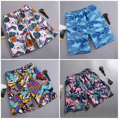 Lightweight Quick Dry Loose Fit Men's Beach Shorts(2 PCS)