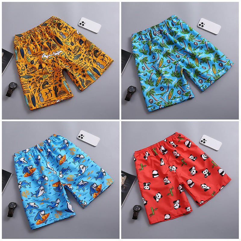 Lightweight Quick Dry Loose Fit Men's Beach Shorts(2 PCS)