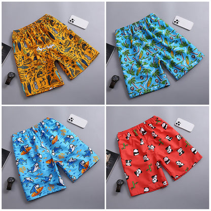 Lightweight Quick Dry Loose Fit Men's Beach Shorts(2 PCS)