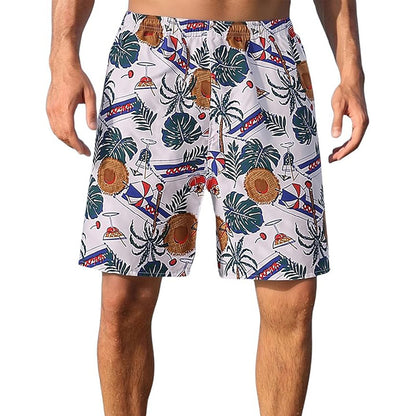 Lightweight Quick Dry Loose Fit Men's Beach Shorts(2 PCS)