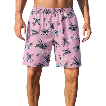 Lightweight Quick Dry Loose Fit Men's Beach Shorts(2 PCS)
