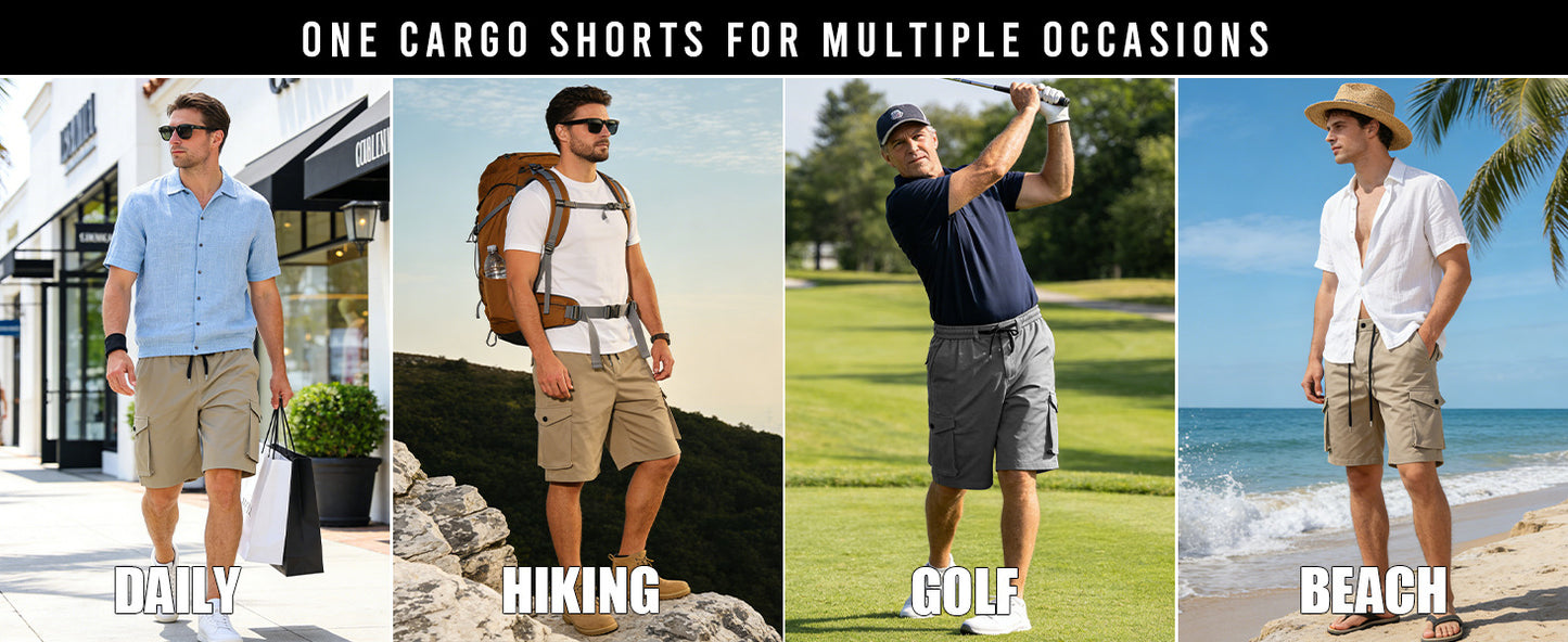 Men's Outdoor Hiking Cargo Shorts
