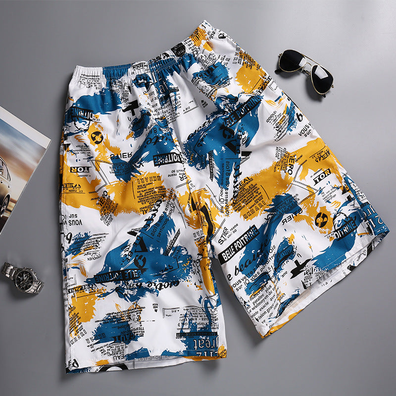 Lightweight Quick Dry Loose Fit Men's Beach Shorts(2 PCS)