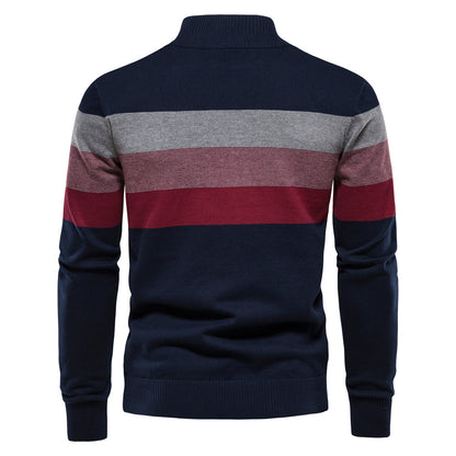 Quarter Zip Stand Collar Men’s Pullover