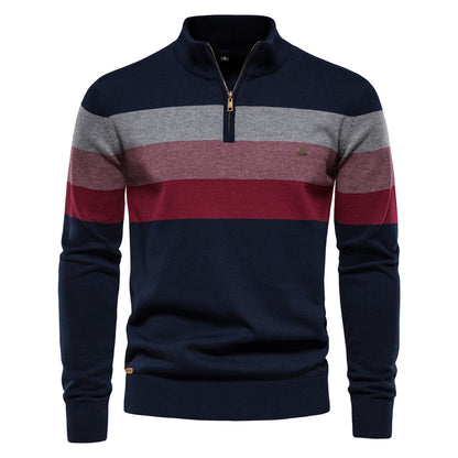 Quarter Zip Stand Collar Men’s Pullover