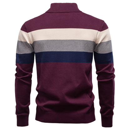 Quarter Zip Stand Collar Men’s Pullover