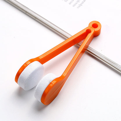 5 PCS Portable Eyeglasses Cleaner Clip - Mini Lens Cleaning Tool with Microfiber Pads for Sunglasses & Eyewear