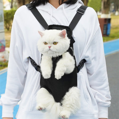 Pet Comfort Carrier Backpack- Adjustable Hands-Free Travel Bag for Cats & Dogs