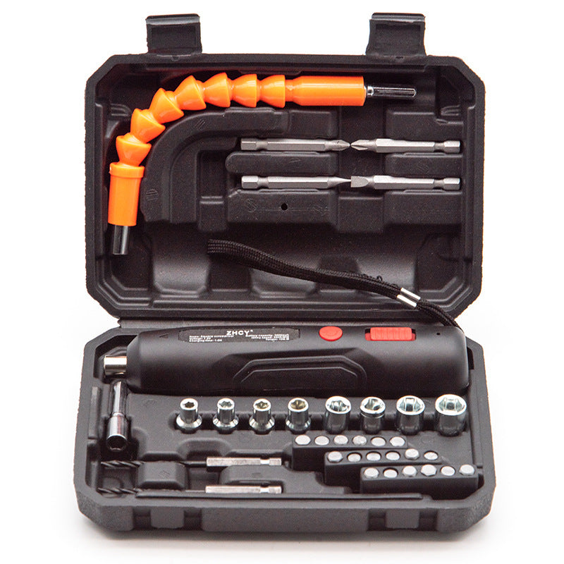 Handheld Li-Ion Pen-Style Electric Drill Set - Cordless Multifunctional Screwdriver Kit for Home Use