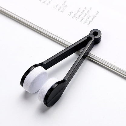 5 PCS Portable Eyeglasses Cleaner Clip - Mini Lens Cleaning Tool with Microfiber Pads for Sunglasses & Eyewear