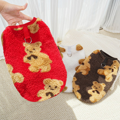 Cute Bear Series Pet Soft Warm Clothing - Small/Medium/Large Dog Outfit