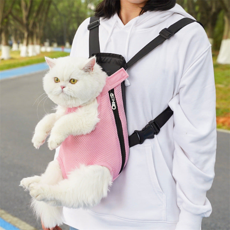 Pet Comfort Carrier Backpack- Adjustable Hands-Free Travel Bag for Cats & Dogs