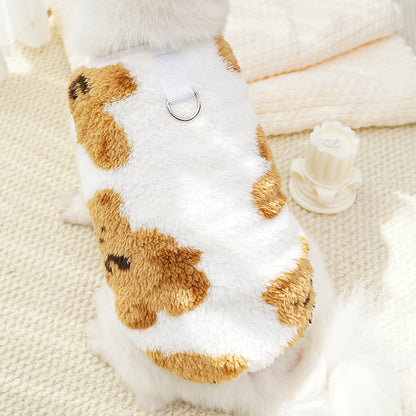 Cute Bear Series Pet Soft Warm Clothing - Small/Medium/Large Dog Outfit