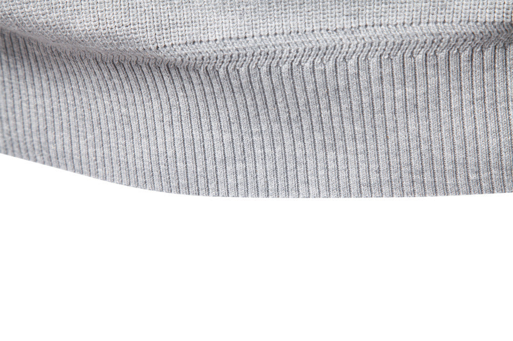 Men's Colorblock Quarter Zip Business Casual Sweater