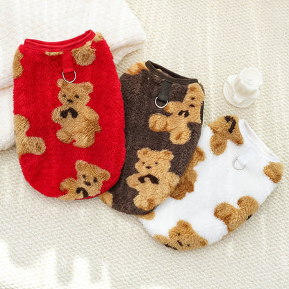 Cute Bear Series Pet Soft Warm Clothing - Small/Medium/Large Dog Outfit