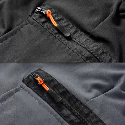 Men's Elastic Waist Cargo Shorts, Summer Breathable Multi-Pocket Casual Shorts for Outdoor & Daily