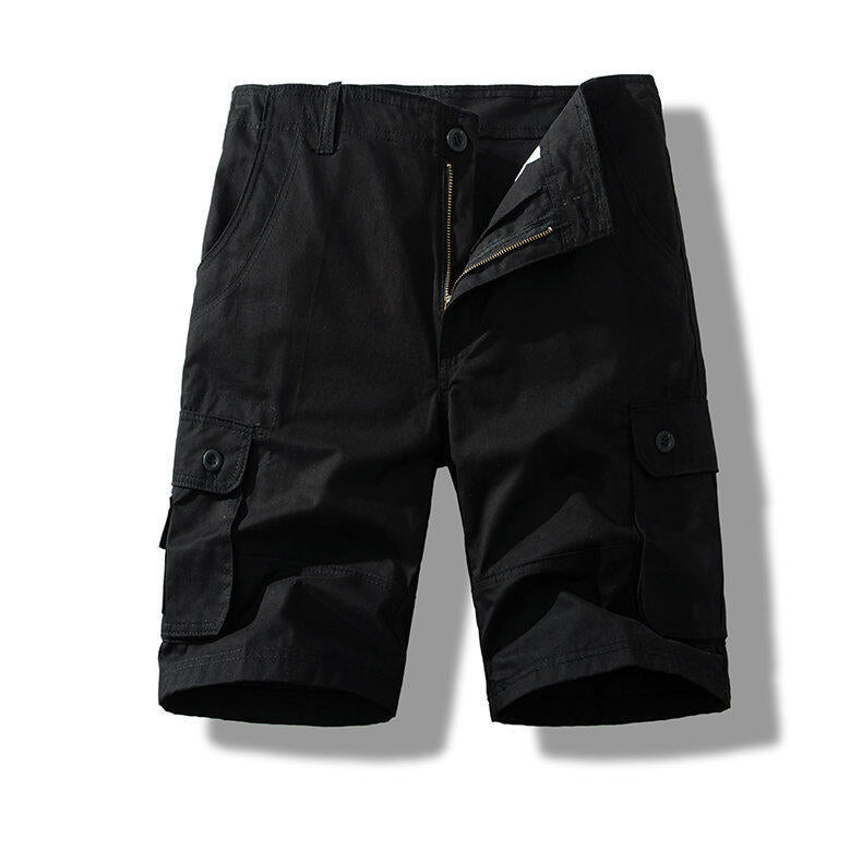 Men’s Pure Cotton Multi-Pocket Cargo Shorts