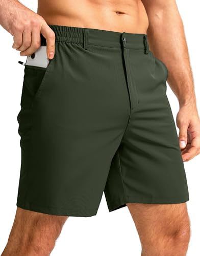 Men's 7" Stretch Golf Casual Shorts 3 Pockets Quick Dry