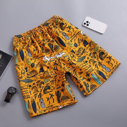 Lightweight Quick Dry Loose Fit Men's Beach Shorts(2 PCS)
