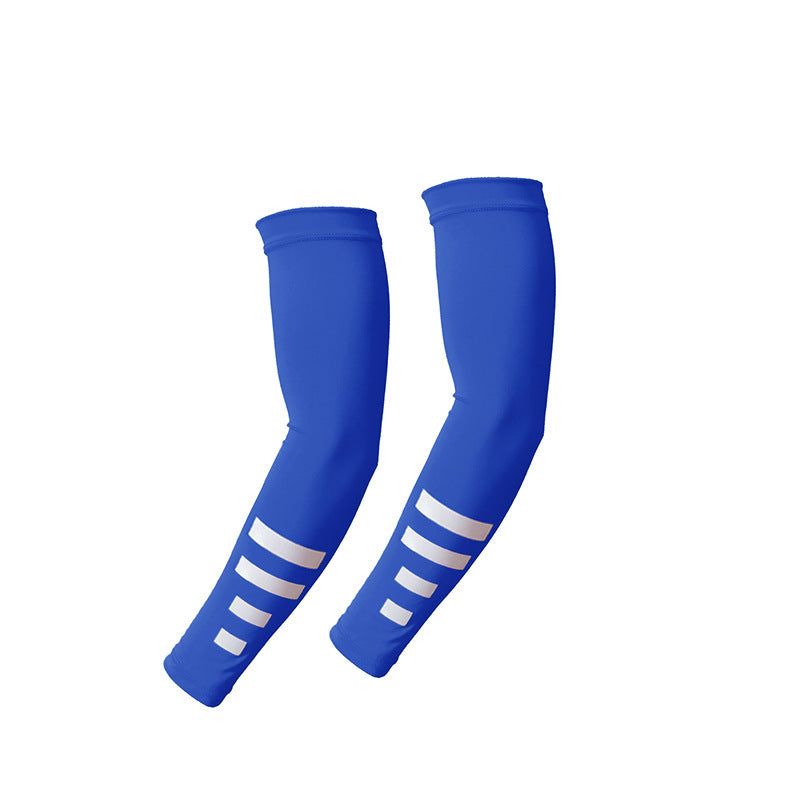 UV Sun Protection Arm Sleeves for Men/Women, Breathable Compression Arm Covers, Non-Slip Quick-Dry Sports Arm Guards with Reflective Design for Cycling, Running & Outdoor Activities