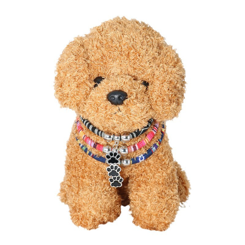 Stylish Pet Paw Collar for Cats & Dogs – Durable, Adjustable Design with Cute Black Paw Print Pendant