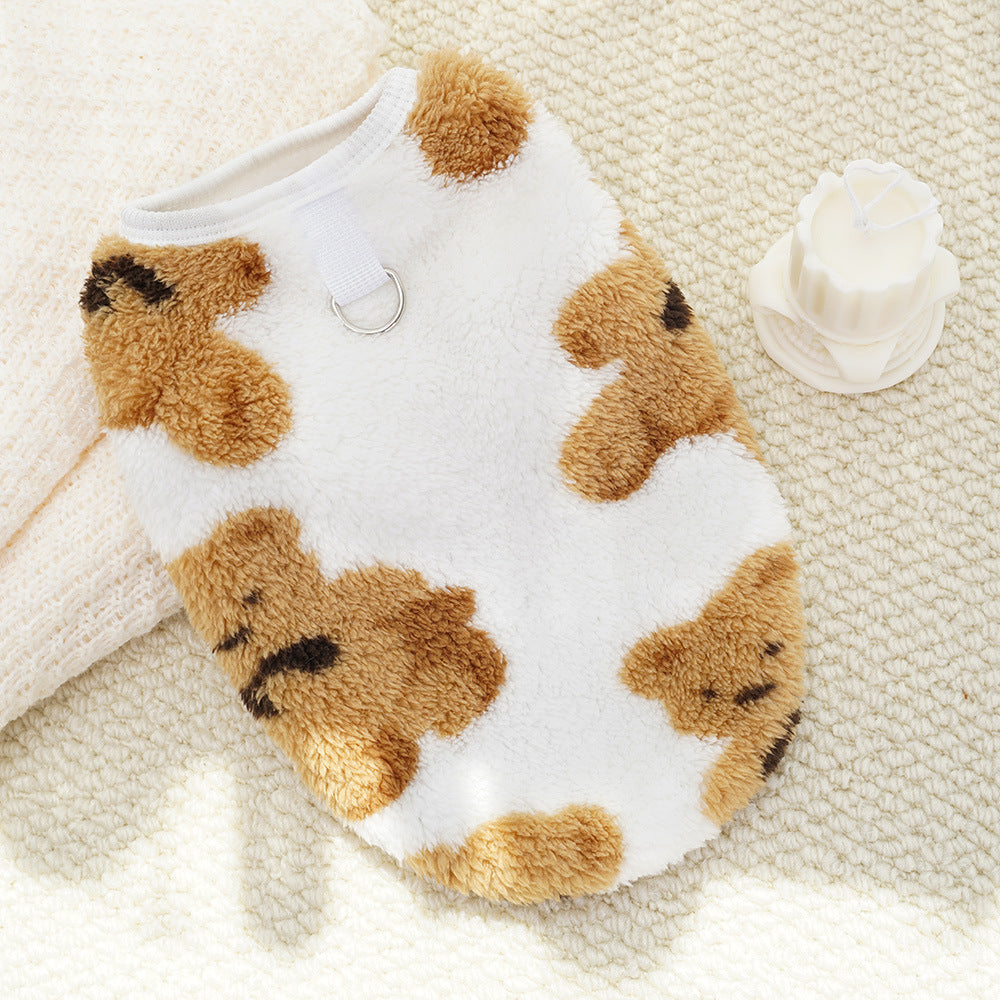 Cute Bear Series Pet Soft Warm Clothing - Small/Medium/Large Dog Outfit